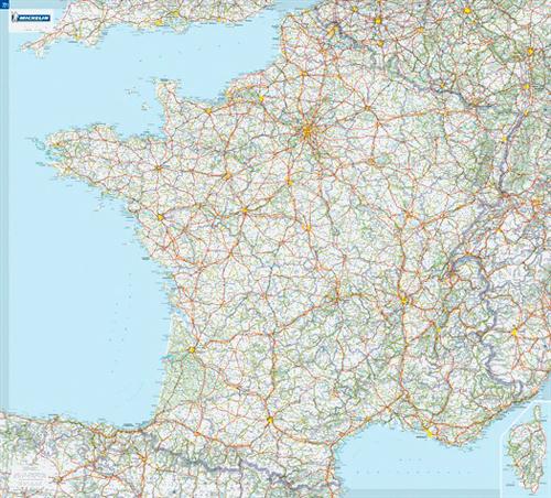 France carte plastifiée roulée