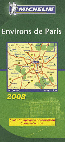 Cartes Zoom n.106 : environs de Paris (édition 2008)