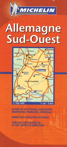 Carte routière ; Allemagne sud-ouest (édition 2008) - flash vidéo