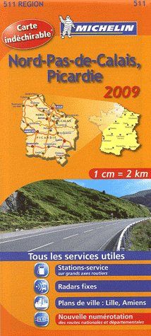 Carte routière 511 ; Nord-pas de Calais, Picardie 2009 - flash vidéo