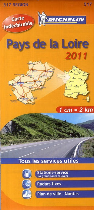 Carte routiere pays de la loire (édition 2011) ; 517 - flash vidéo