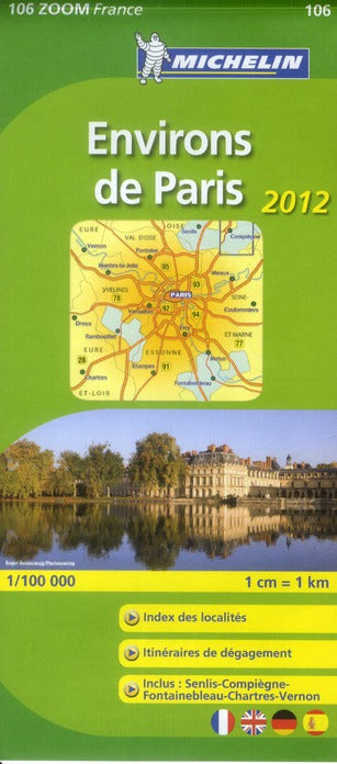 Cartes Zoom n.106 : environs de Paris (édition 2012)