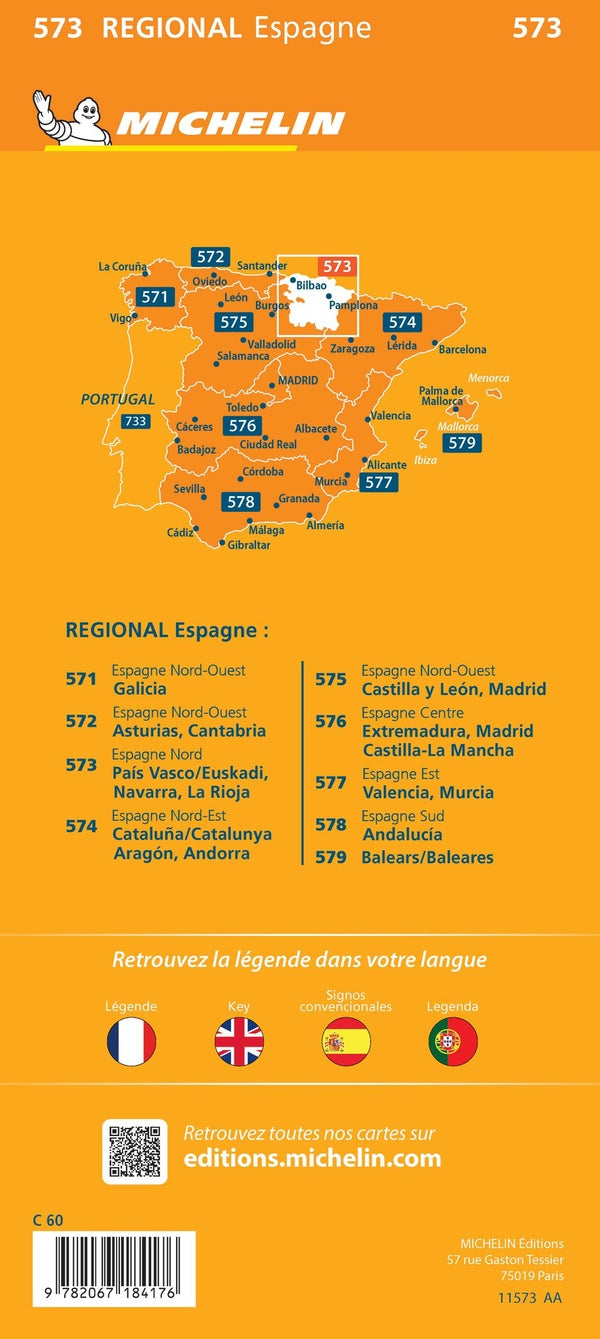 Espana norte ; Pais Vasco/Euskadi, Navarra, La Rioja