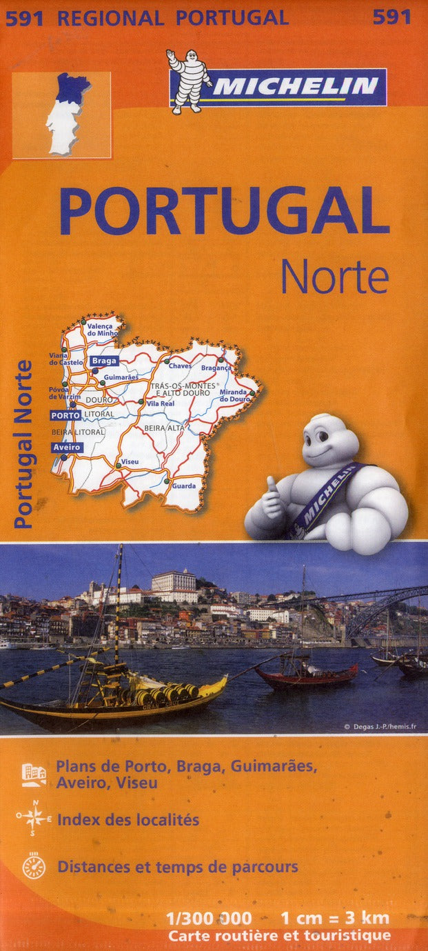 Carte regionale portugal nord