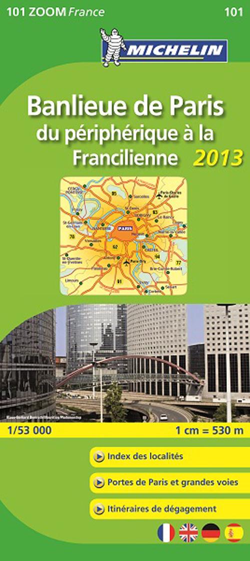 Cartes Zoom n.101 : banlieue de Paris ; du périphérique à la Francilienne (édition 2013)