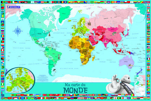 Ma carte du monde ; planisphère enfants - flash vidéo
