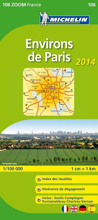 Cartes Zoom n.106 : environs de Paris (édition 2014)