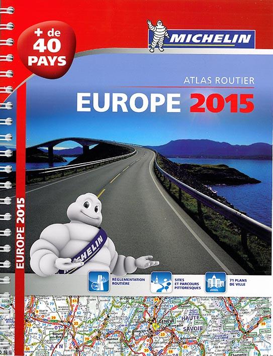 Europe 2015 ; atlas routier et touristique (a4- spirale) - flash vidéo