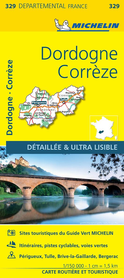 Cartes départementales n.329 : Corrèze, Dordogne