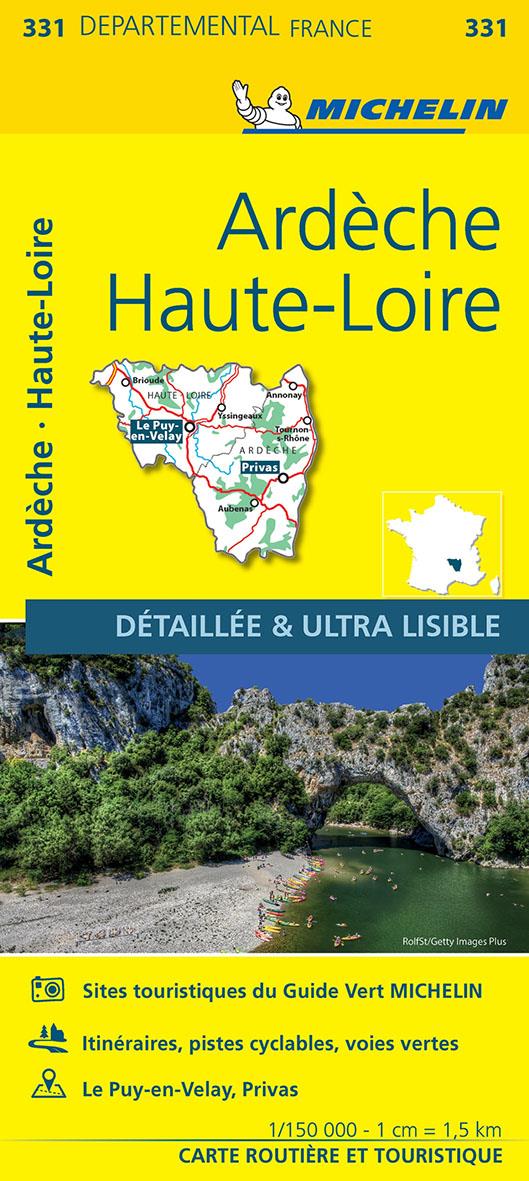 Cartes départementales n.331 : Ardèche, Haute-Loire