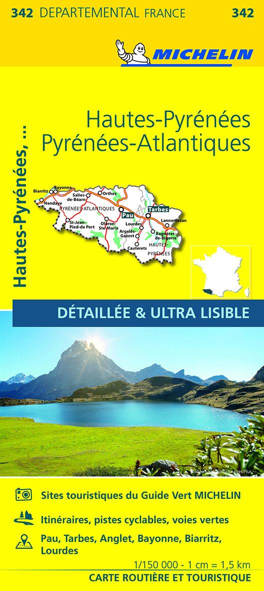 Cartes départementales n.342 : Hautes-Pyrénées, Pyrénées Atlantiques
