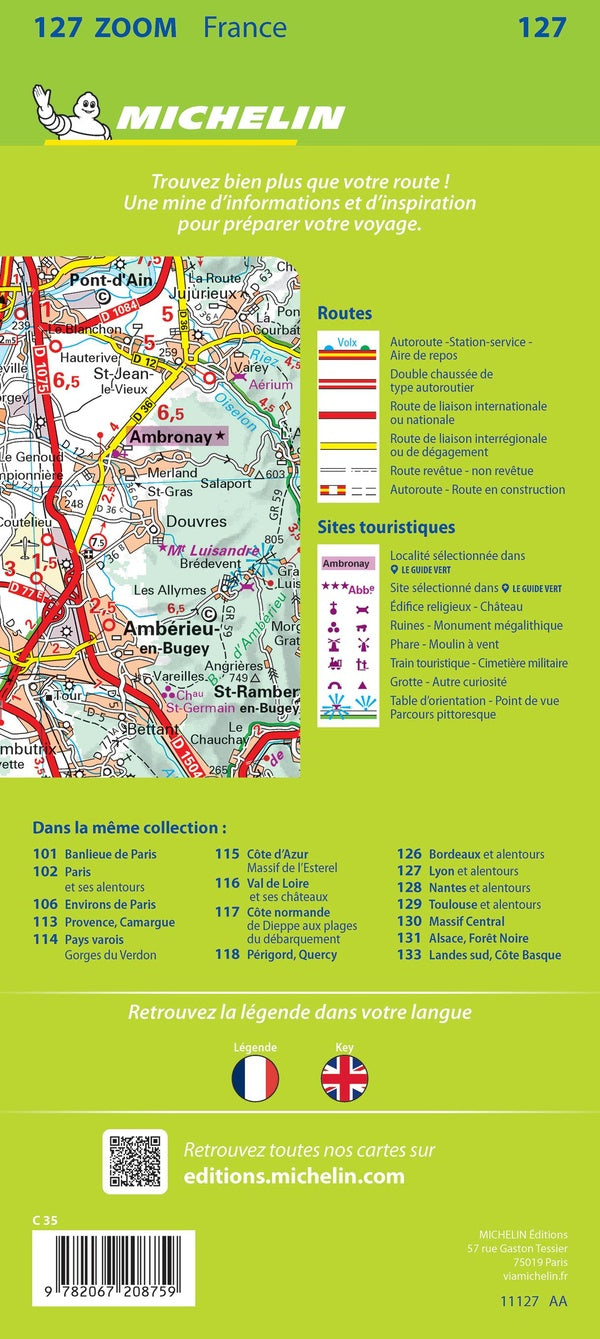 Cartes Zoom n.127 : Lyon et ses alentours