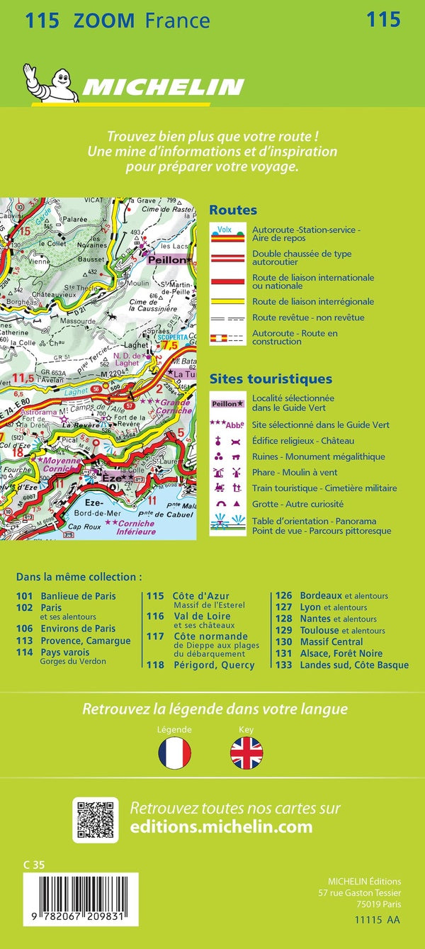 Cartes Zoom n.115 : Côte d'Azur, Massif de l'Esterel