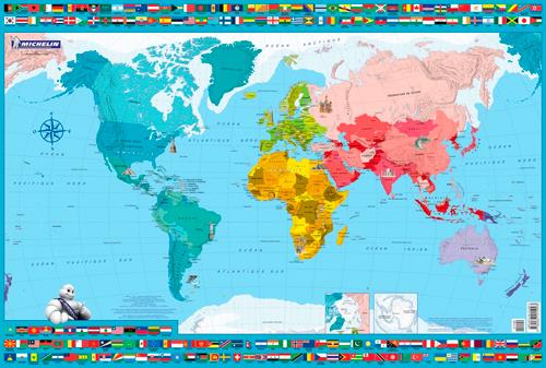 Carte sous-main planisphère - flash vidéo