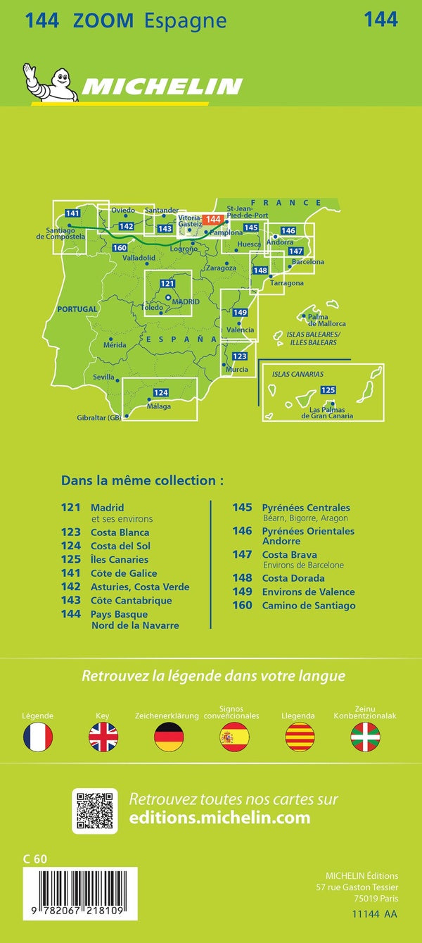 Cartes Zoom n.144 : Pays basque, nord de la Navarre