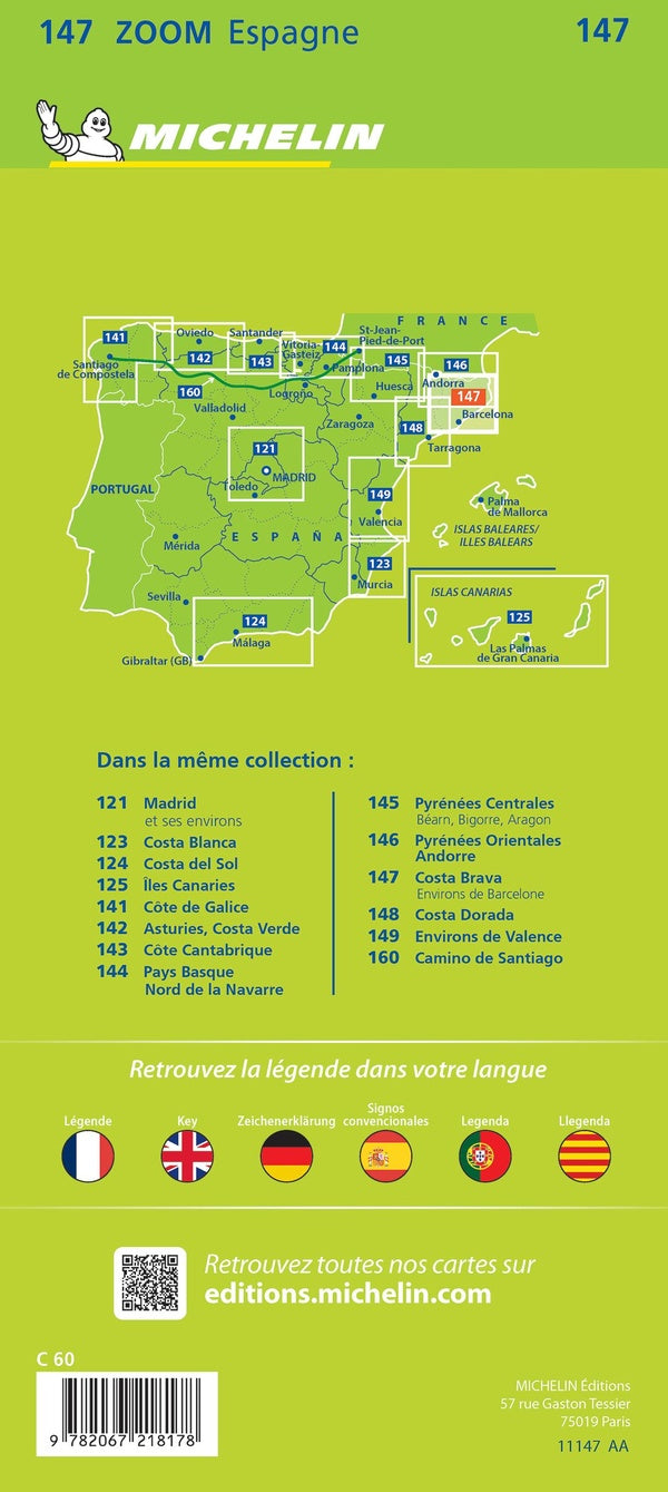 Cartes Zoom n.147 : Costa Brava ; environs de Barcelone