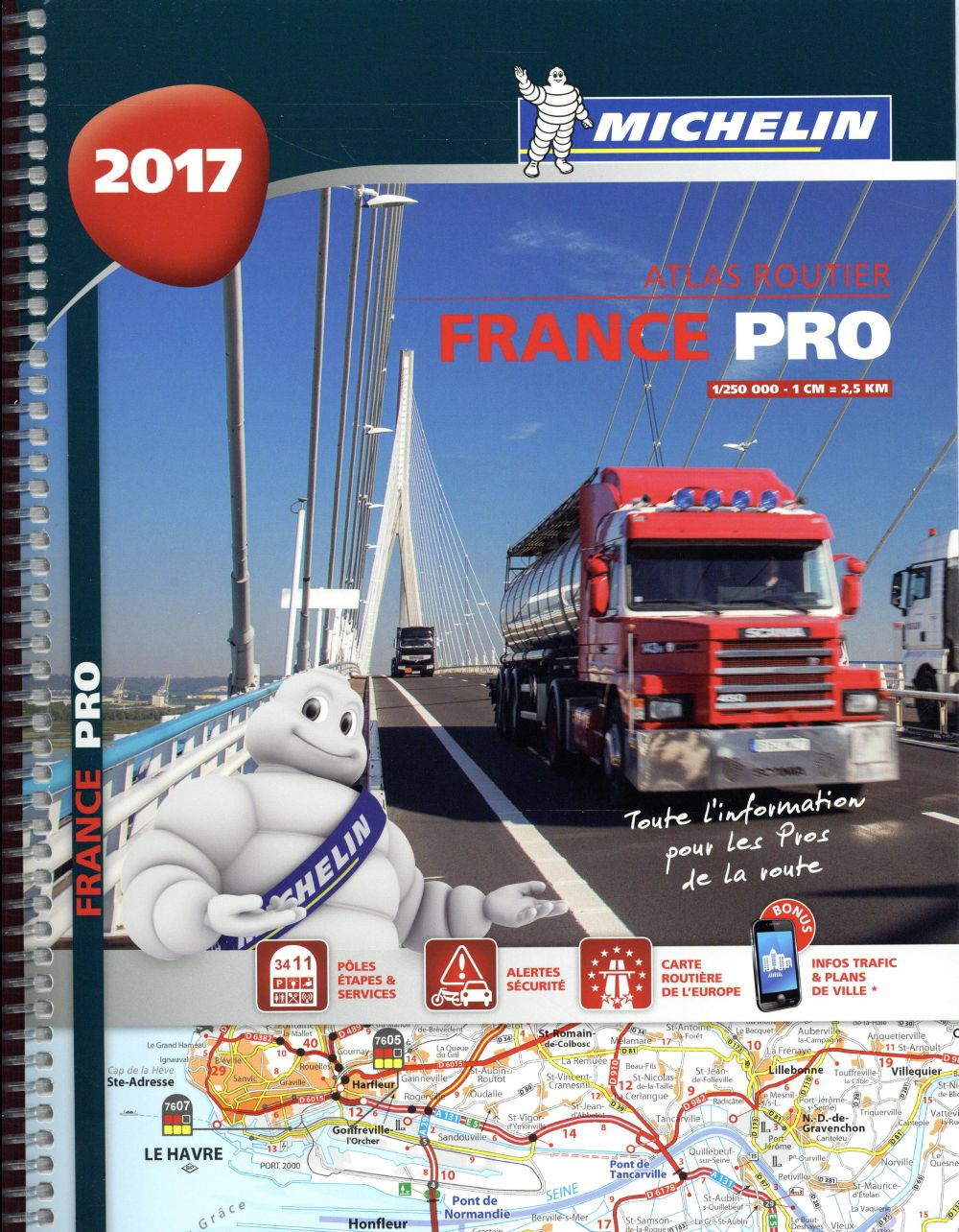 Atlas routier France pro (édition 2017) - flash vidéo