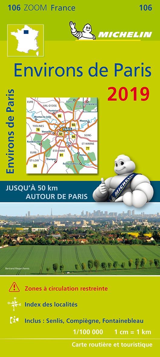 Cartes Zoom n.106 : environs de Paris (édition 2019)