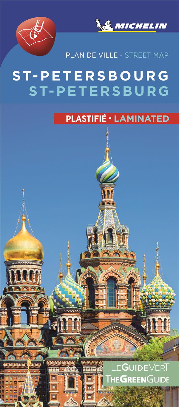 St-Pétersbourg ; plan de ville plastifié ; St Petersbourg citymap laminated (édition 2021) - flash vidéo
