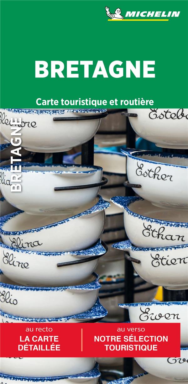 Bretagne : Carte touristique et routière (édition 2024)