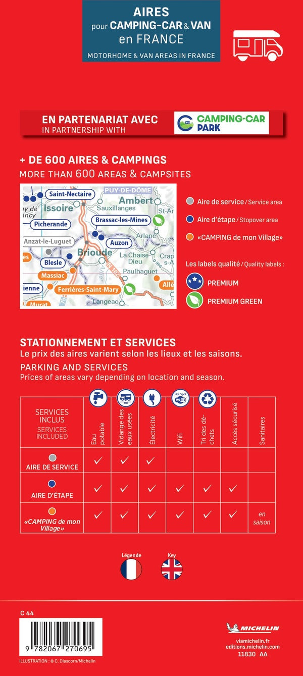 Aires pour camping-car & van en France (édition 2025)
