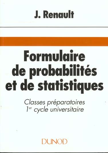 Formulaire de probabilites et de statistiques