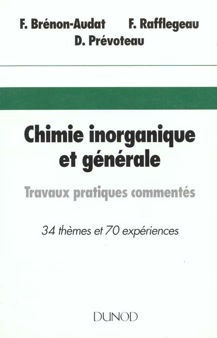 Chimie inorganique et generale