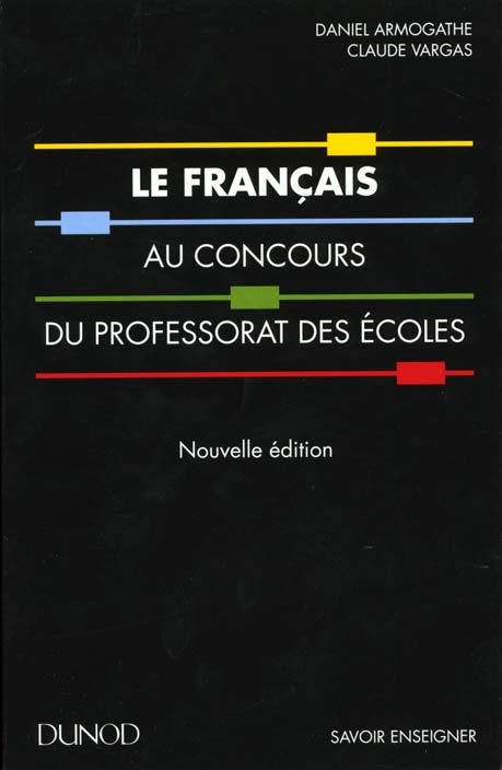Le francais aux concours du professorat des ecoles