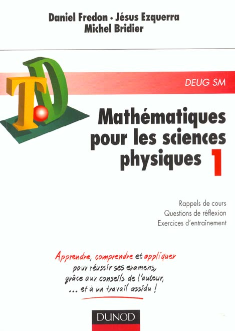 Mathermatiques pour les sciences physiques td t.1