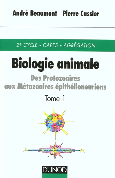 Biologie animale t.1 ; np ; livre du professeurtozoaires