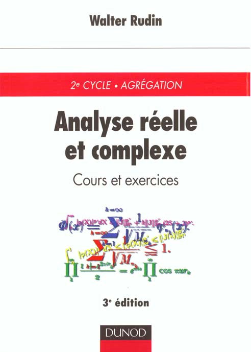 Analyse reelle et complexe ; 3e edition