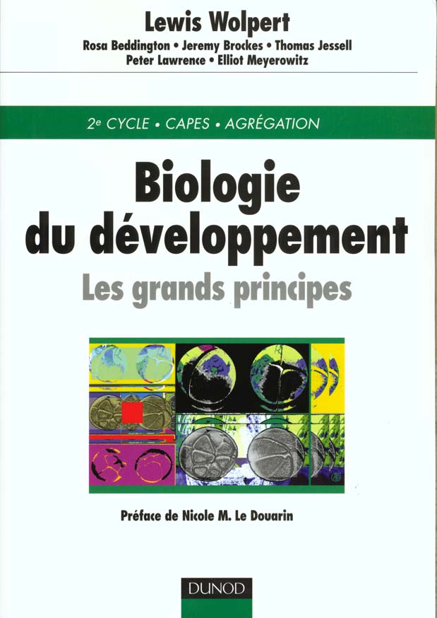 Biologie du developpement ; les grands principes