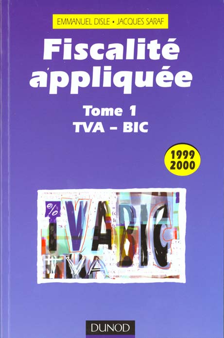 Fiscalite appliquee 1999-2000 t.1