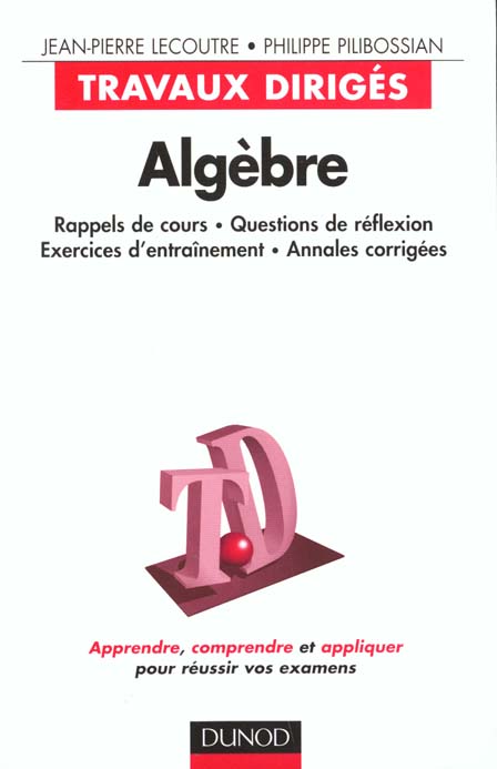 Algebre ; travaux diriges