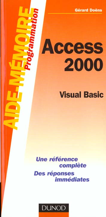 Access 2000 ; visual basic