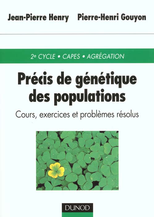 Precis de genetique des populations