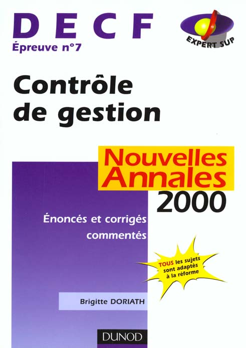 Decf n.7 ; controle de gestion
