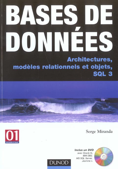 Bases de donnees - architectures, modeles relationnels et objets, sql3 (+dvd) - livre+dvd