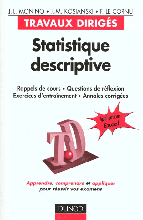 Statistique descriptive ; travaux diriges