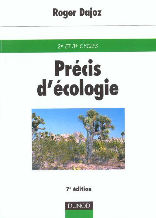 Precis d'ecologie ; 7e edition