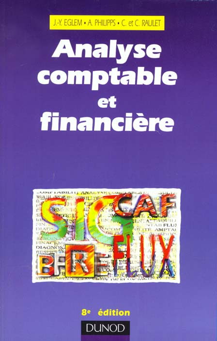 Analyse comptable et financiere ; 8e edition