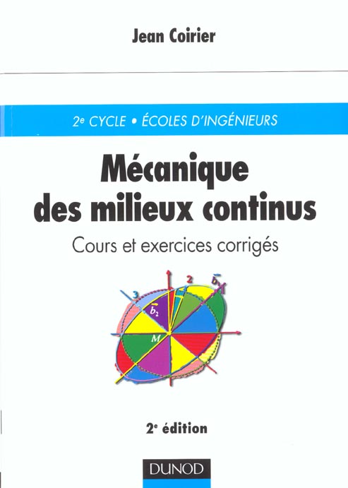 Mecanique des milieux continus ; cours et exercices corriges ; 2e edition 2001