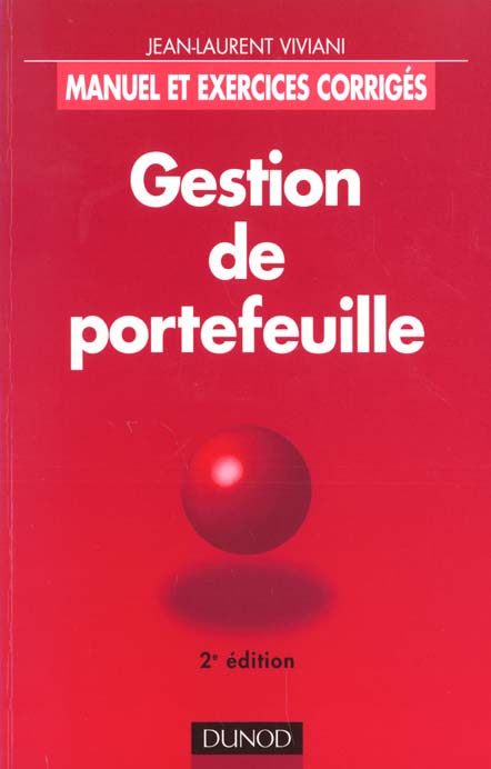 Gestion de portefeuille ; 2e edition