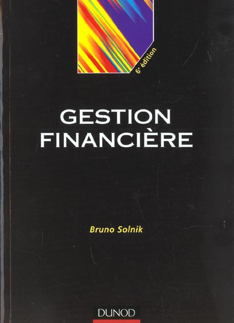 Gestion financiere ; 6e edition 2001
