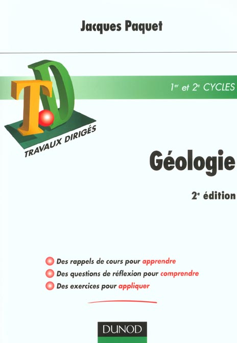 Travaux diriges de geologie ; 2e edition