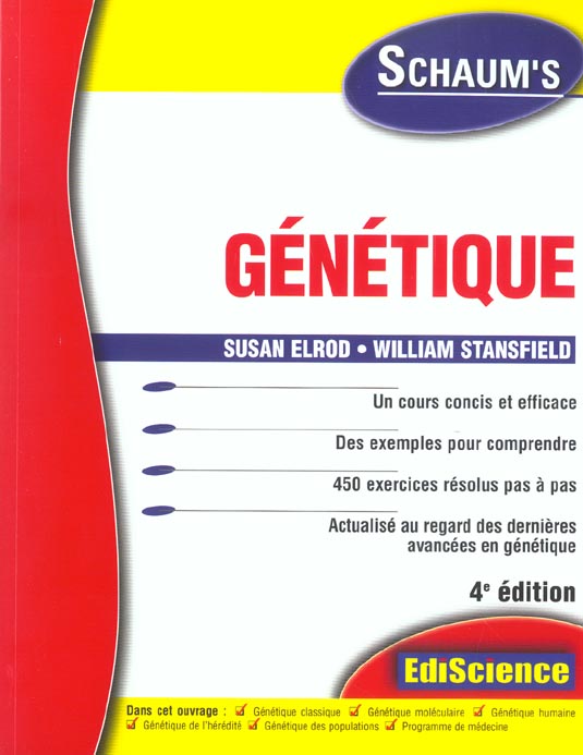 Genetique - rappels de cours et 450 exercices corriges (4e édition)