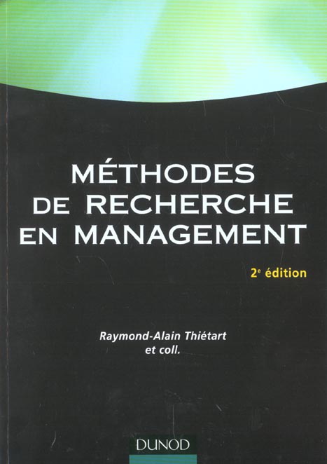 Methodes de recherche en management
