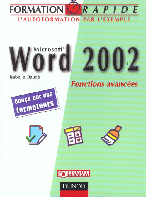 Word 2002 ; fonctions avancees