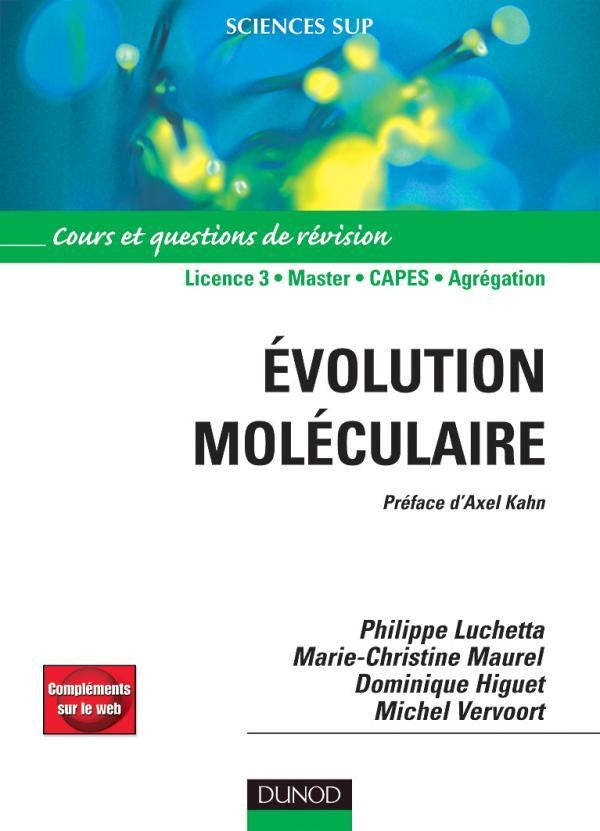 Évolution moléculaire - Cours et questions de révision - Livre+compléments en ligne : Cours et questions de révision