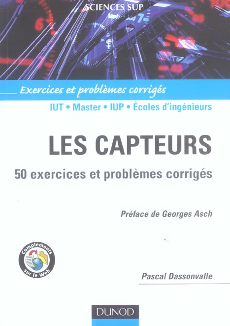 Les capteurs ; 50 exercices et problèmes corrigés